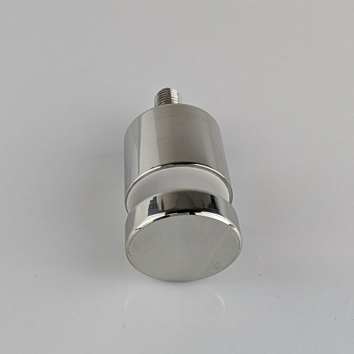 32mm Diameter Button Glass Anchor - Polished Stainless Steel